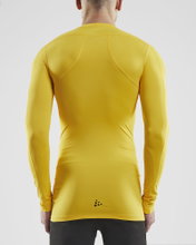Craft Compression Long Sleeve Shirt (tight fit) Pro Control Underwear yellow Men